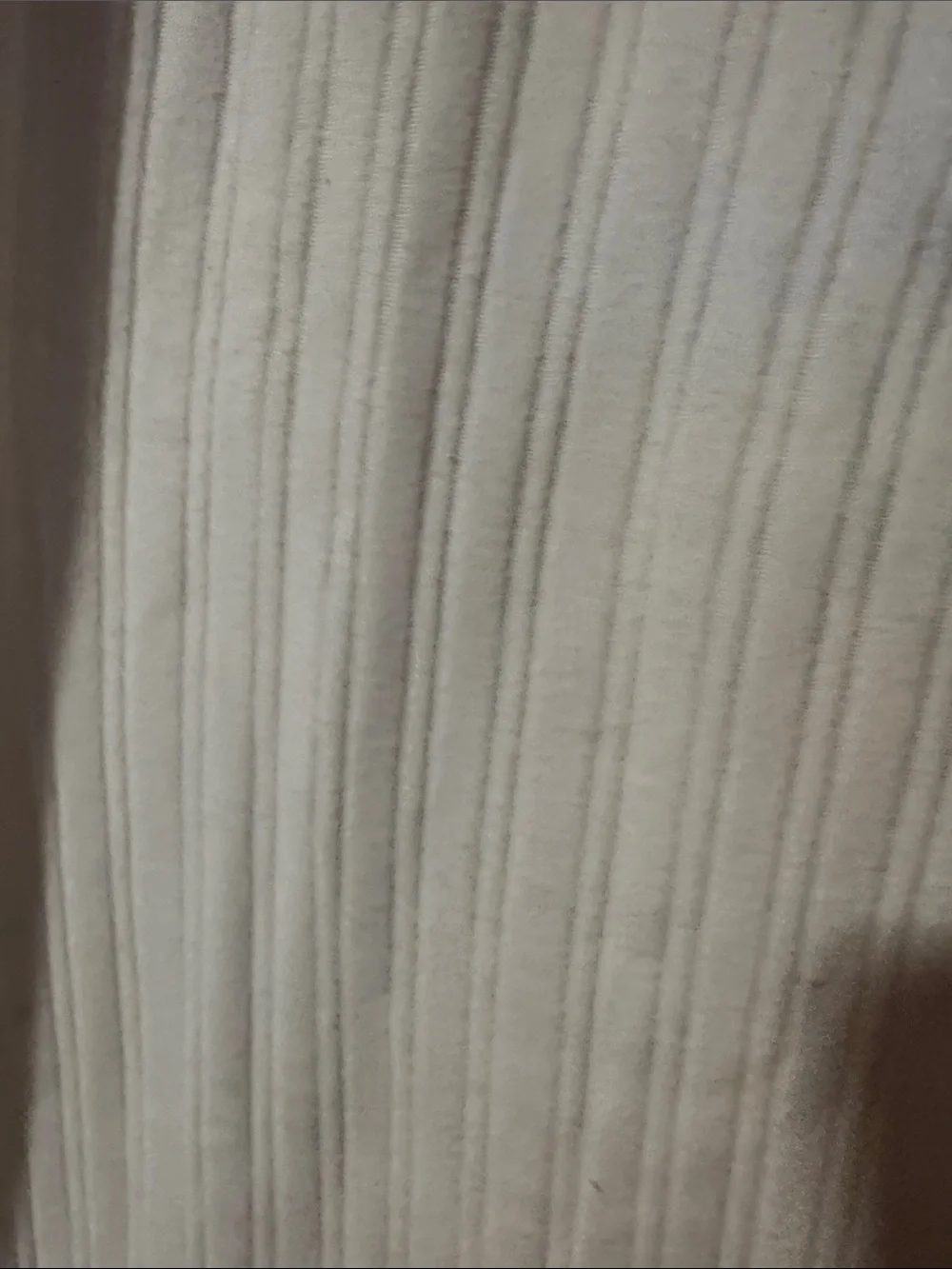 Sezane Mao Ecru White Ribbed T-shirt Size Medium - Picture 6 of 10